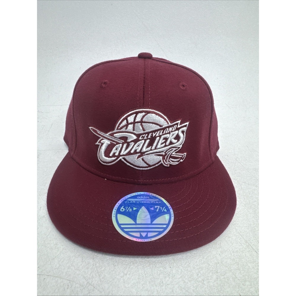 Cleveland Cavaliers NBA Adidas Tonal Flex 6 7/8-7 1/4 S/M Flexfit Cap Hat